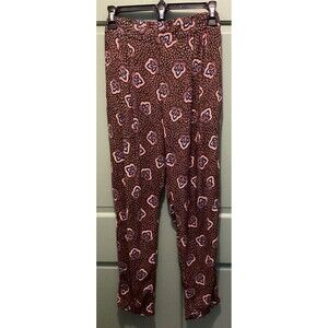 H & M Women's Multicolor Printed Elastic Waist Bohemian Pull On Pants Size 12